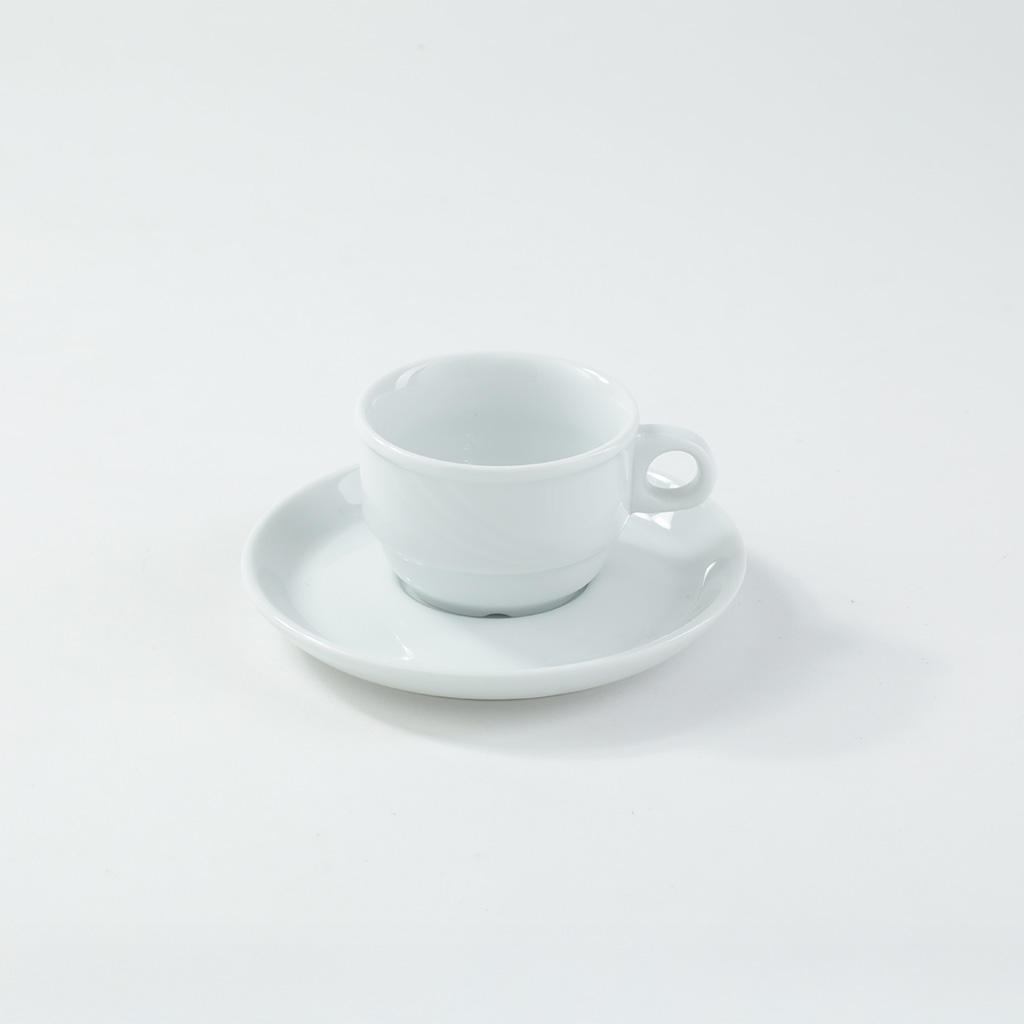 Coffee Cup & Saucer – Volute – 08 cl